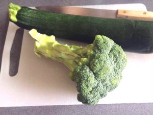 Verduras tamaño